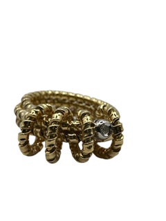 18 kt Yellow Gold and Diamond Ring - TORCHON Collection *