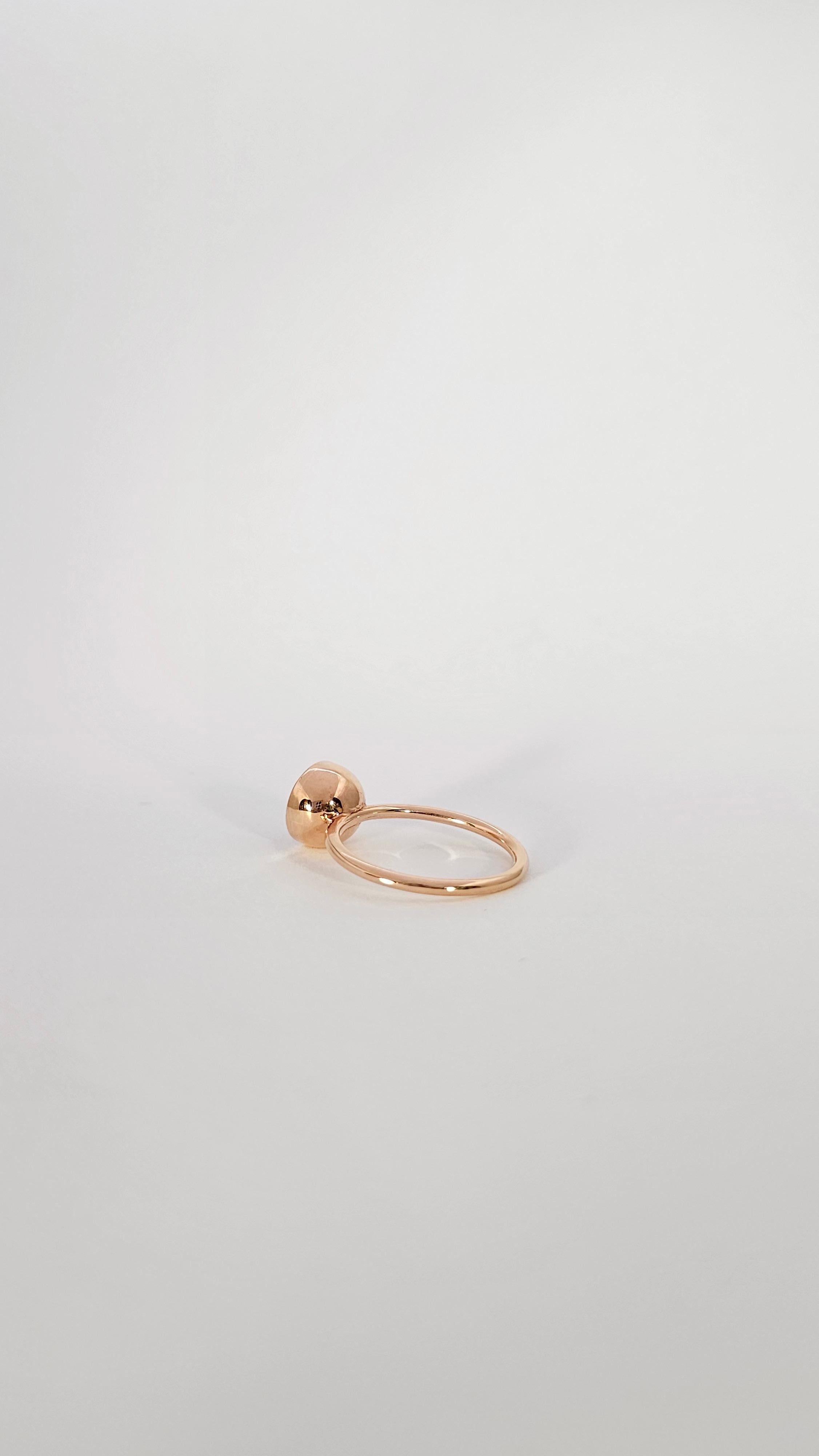 Bague en or rose 18Kt et tourmaline rose Neuf - En vente à Cattolica, IT