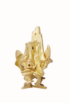 Ring made entirely of 18kt yellow gold.