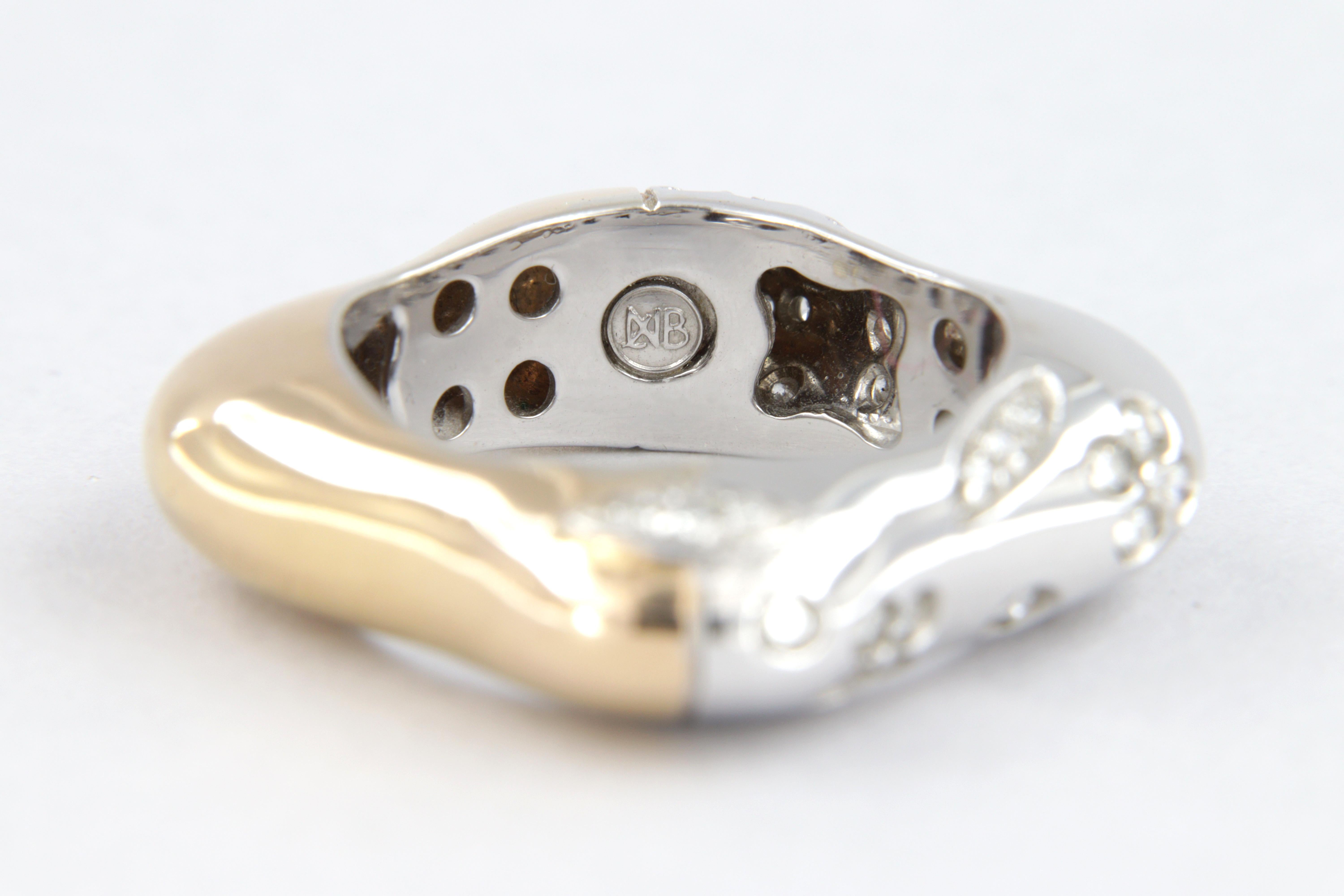 La Nouvelle Bague ring with diamonds in gold 8