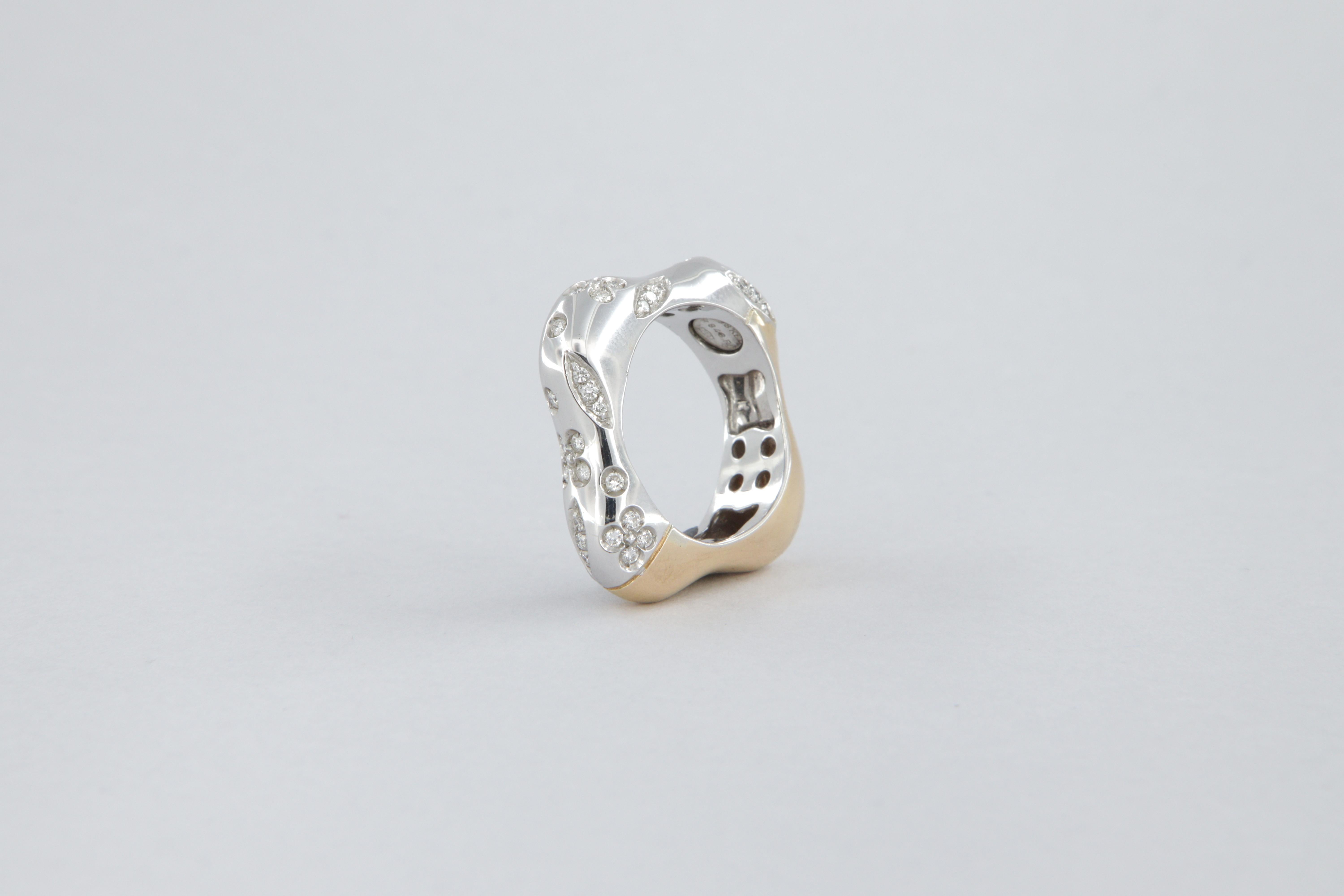 La Nouvelle Bague ring with diamonds in gold 1