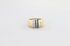 La Nouvelle Bague ring in gold enamel sapphires and diamonds