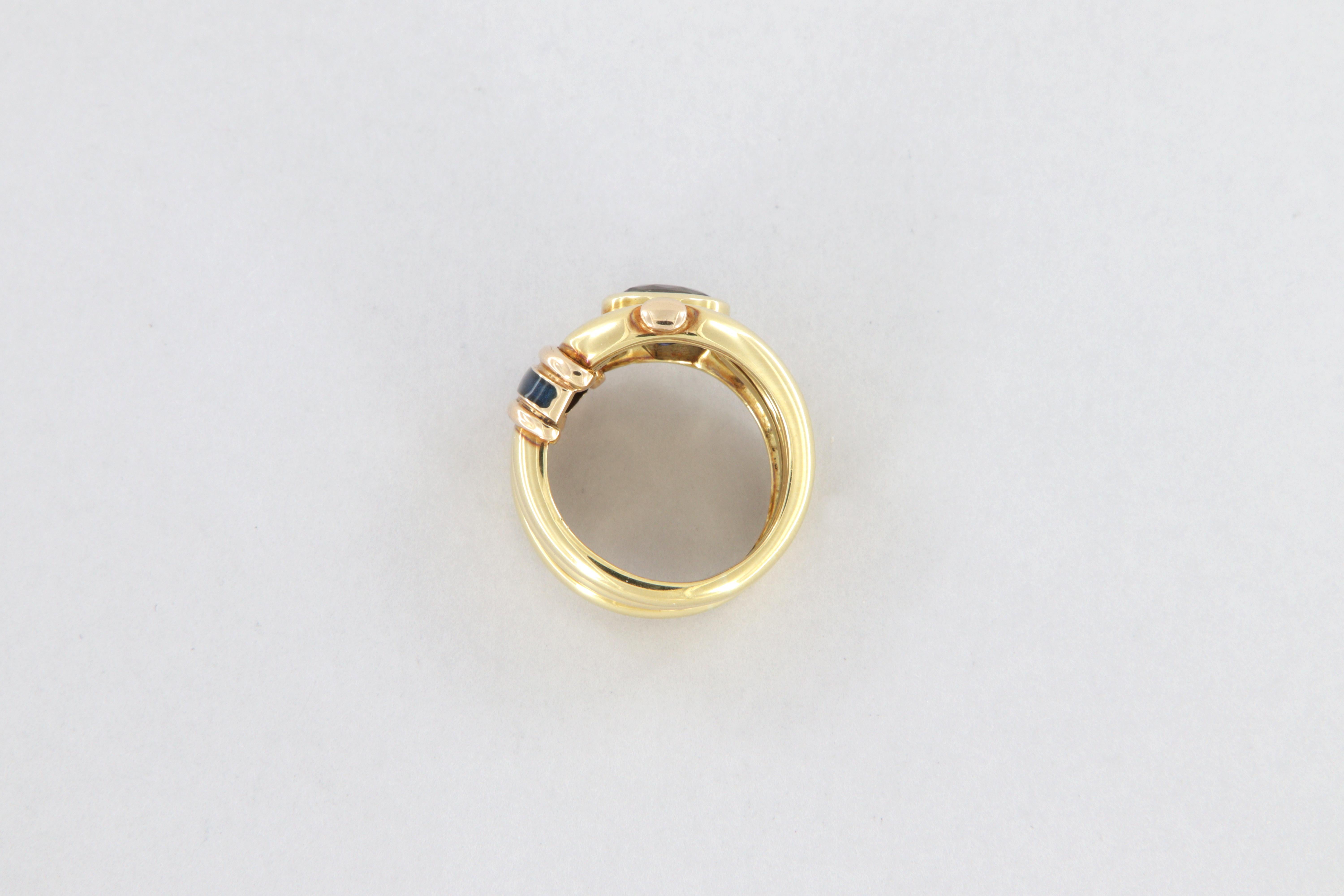 Anello La Nouvelle Bague oro smalto e iolite in vendita 4