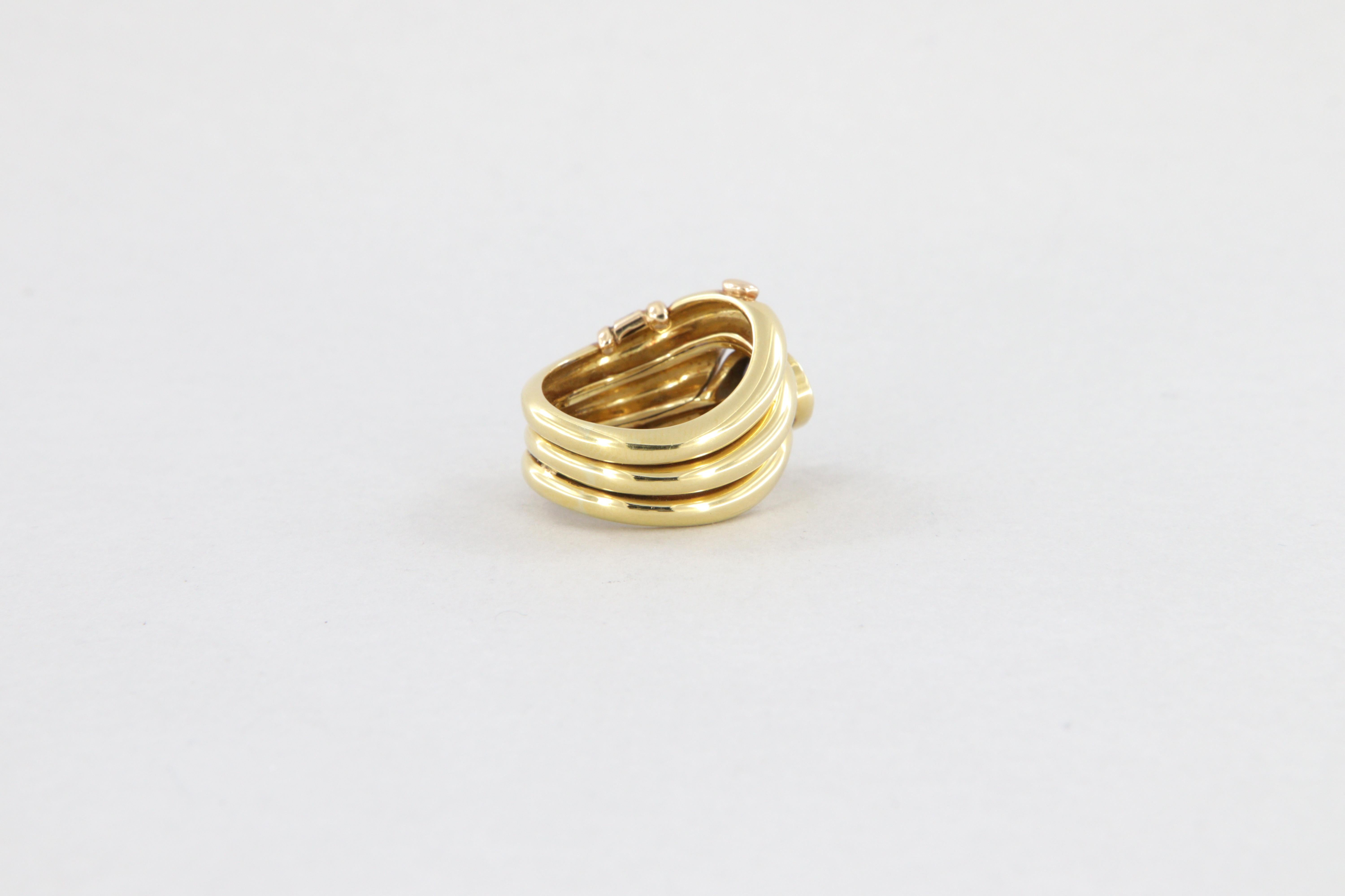 Donna Anello La Nouvelle Bague oro smalto e iolite in vendita