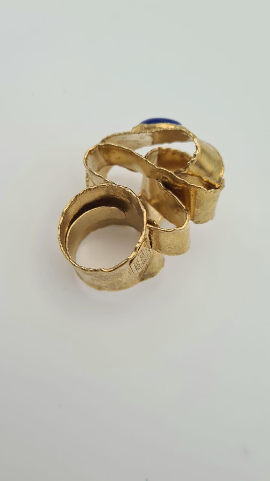 Anello Onda con Lapislazzuli en vente 3