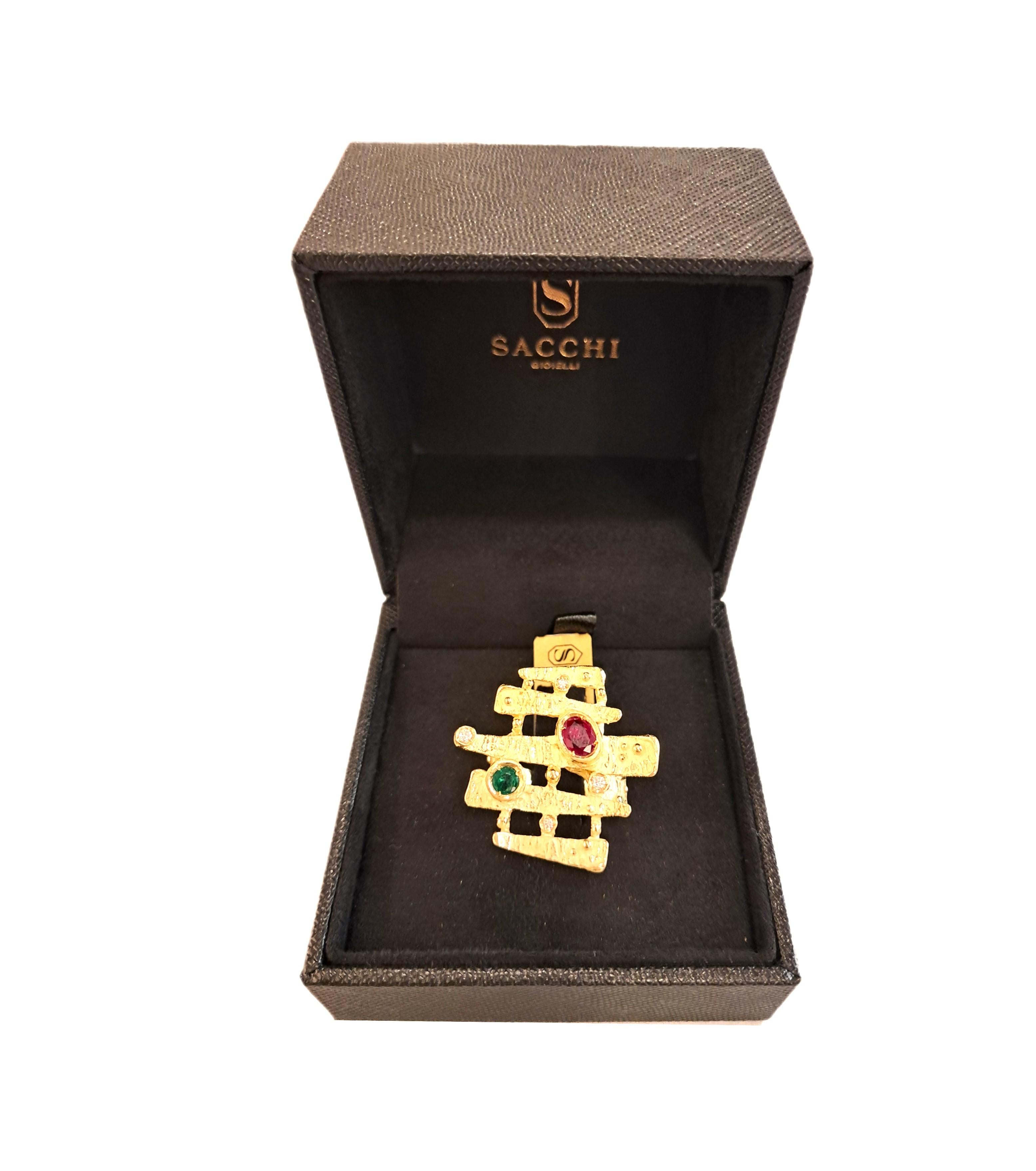 En vente :  Anello Sacchi in Oro Giallo 18K Collezione 