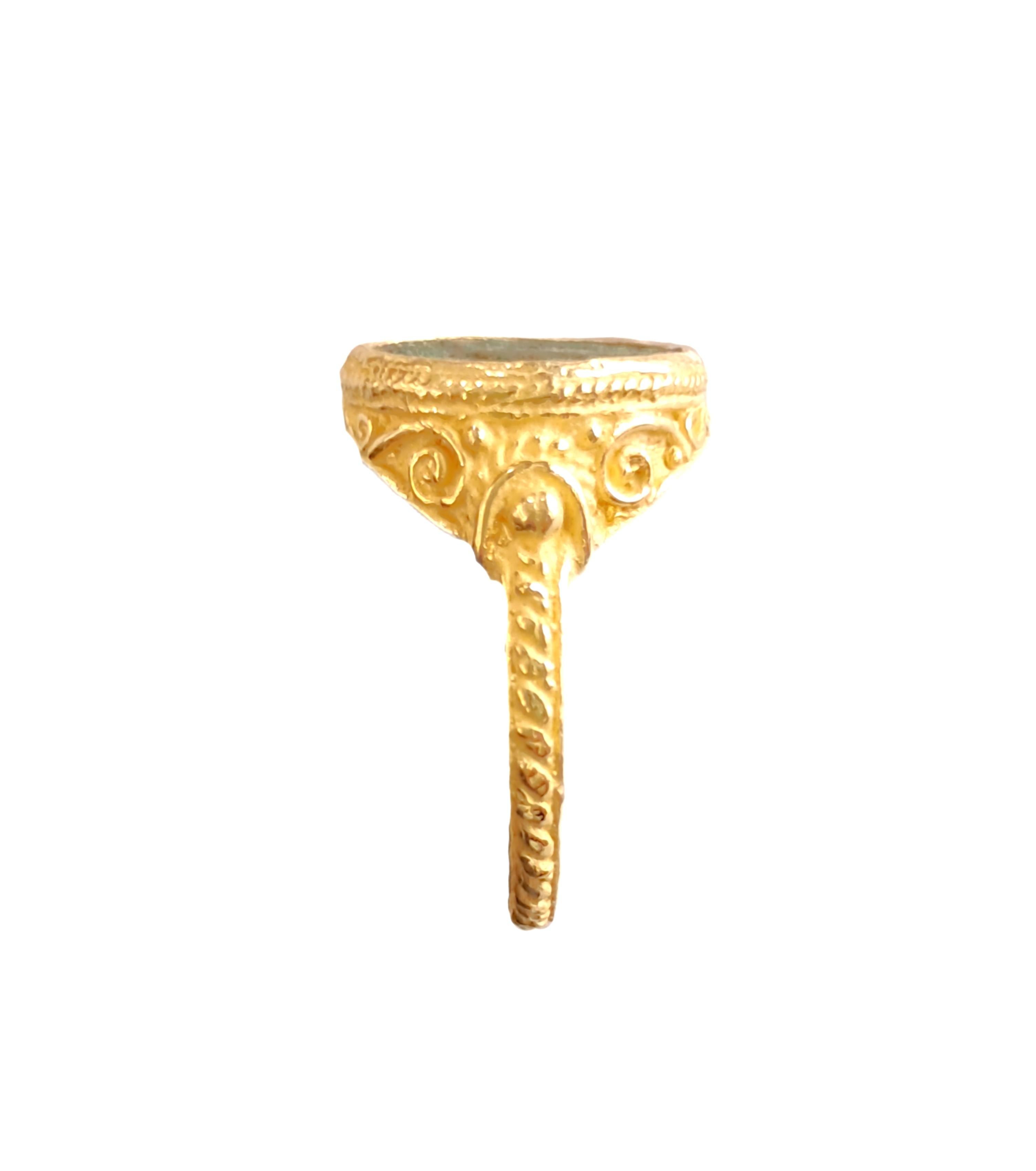 En vente :  Anello Sacchi Moneta Romana Oro 18k 5