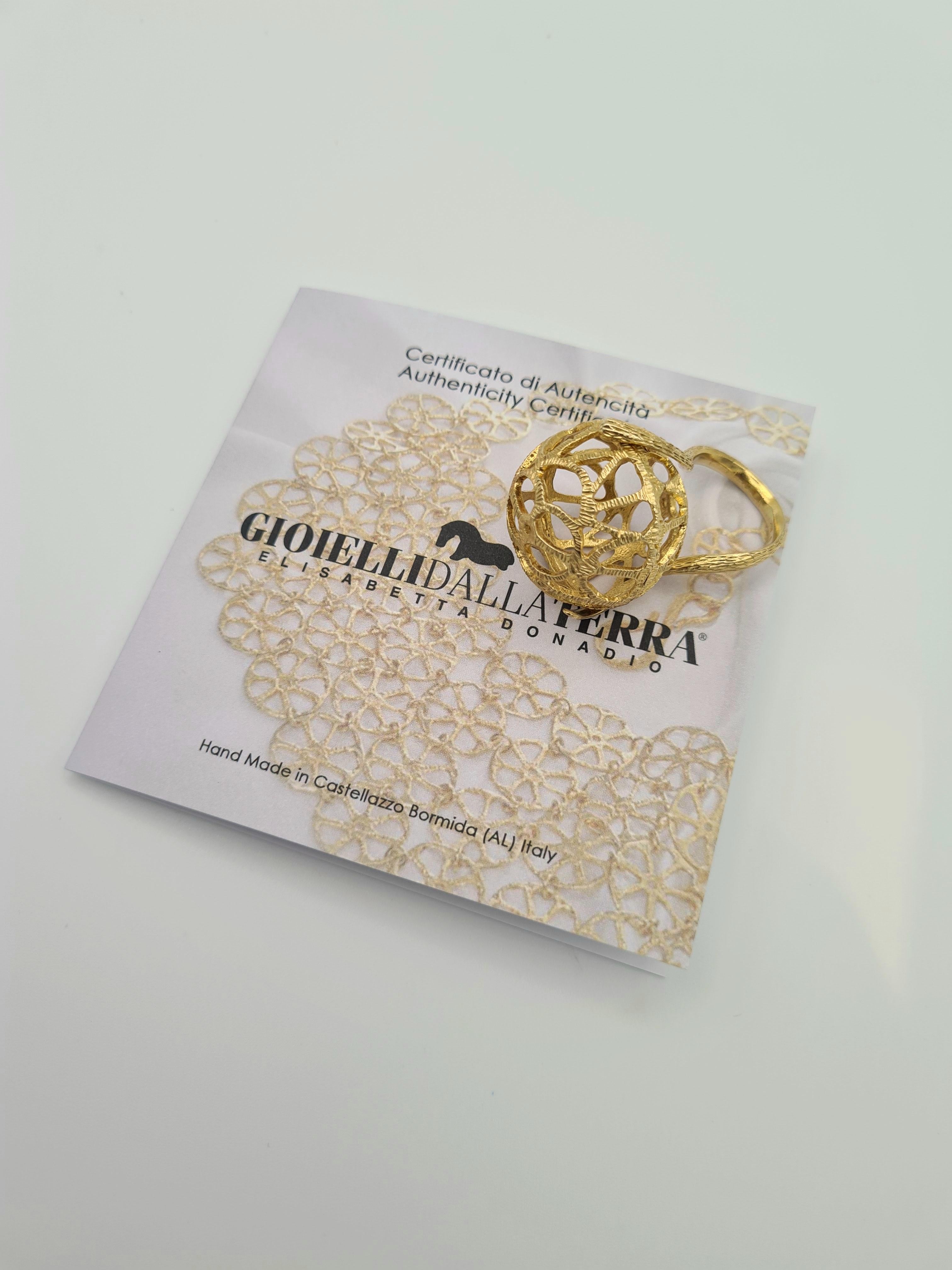 Anello Sfera collezione Disco Traforato preistorico For Sale 6