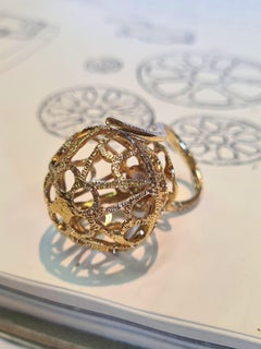 Anello Sfera collezione Disco Traforato preistorico