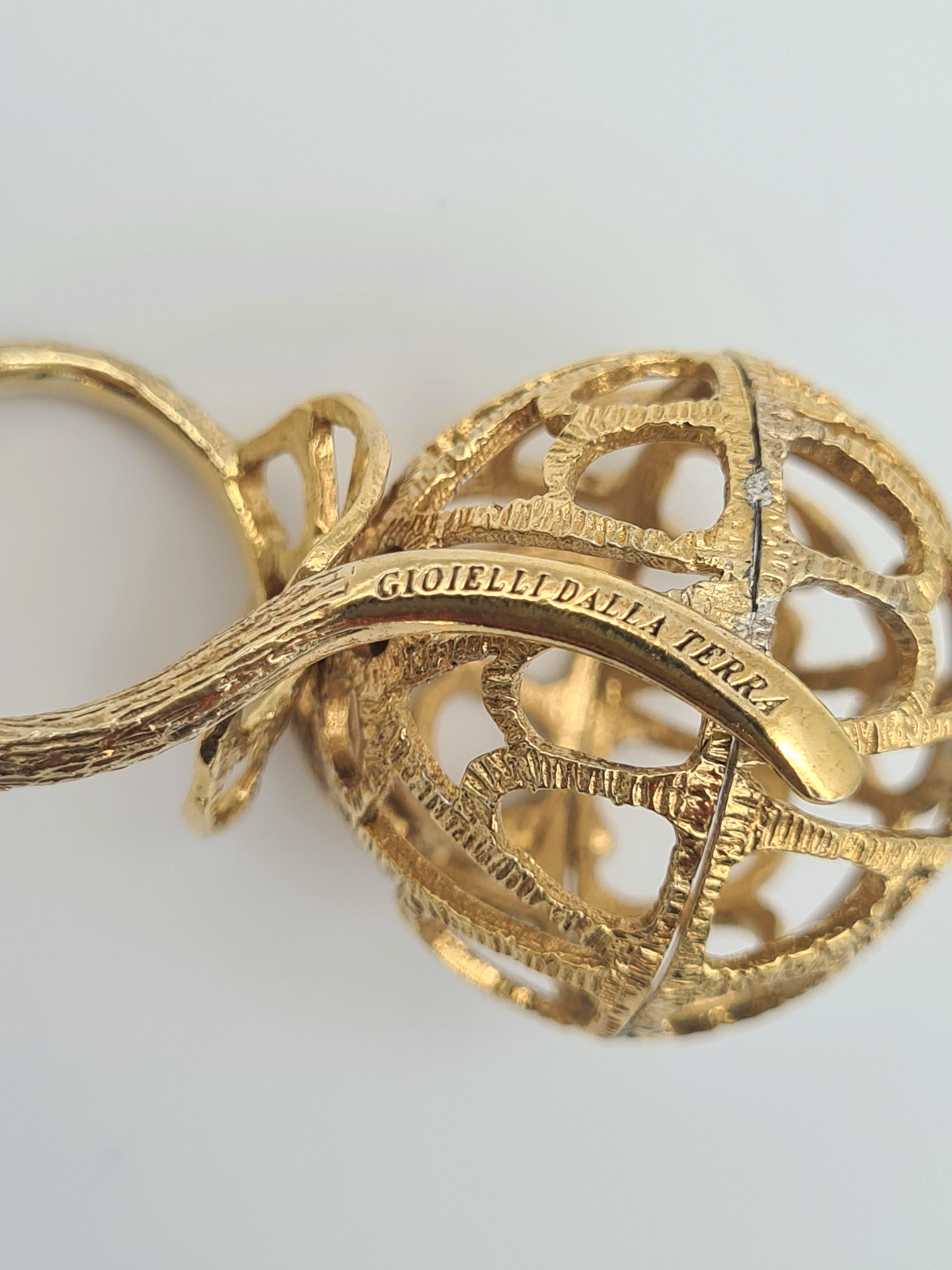 Anello Sfera collezione Disco Traforato preistorico In New Condition For Sale In San Salvatore Monferrato, IT