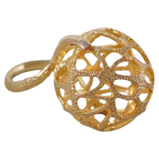 Anello Sfera collezione Disco Traforato preistorico