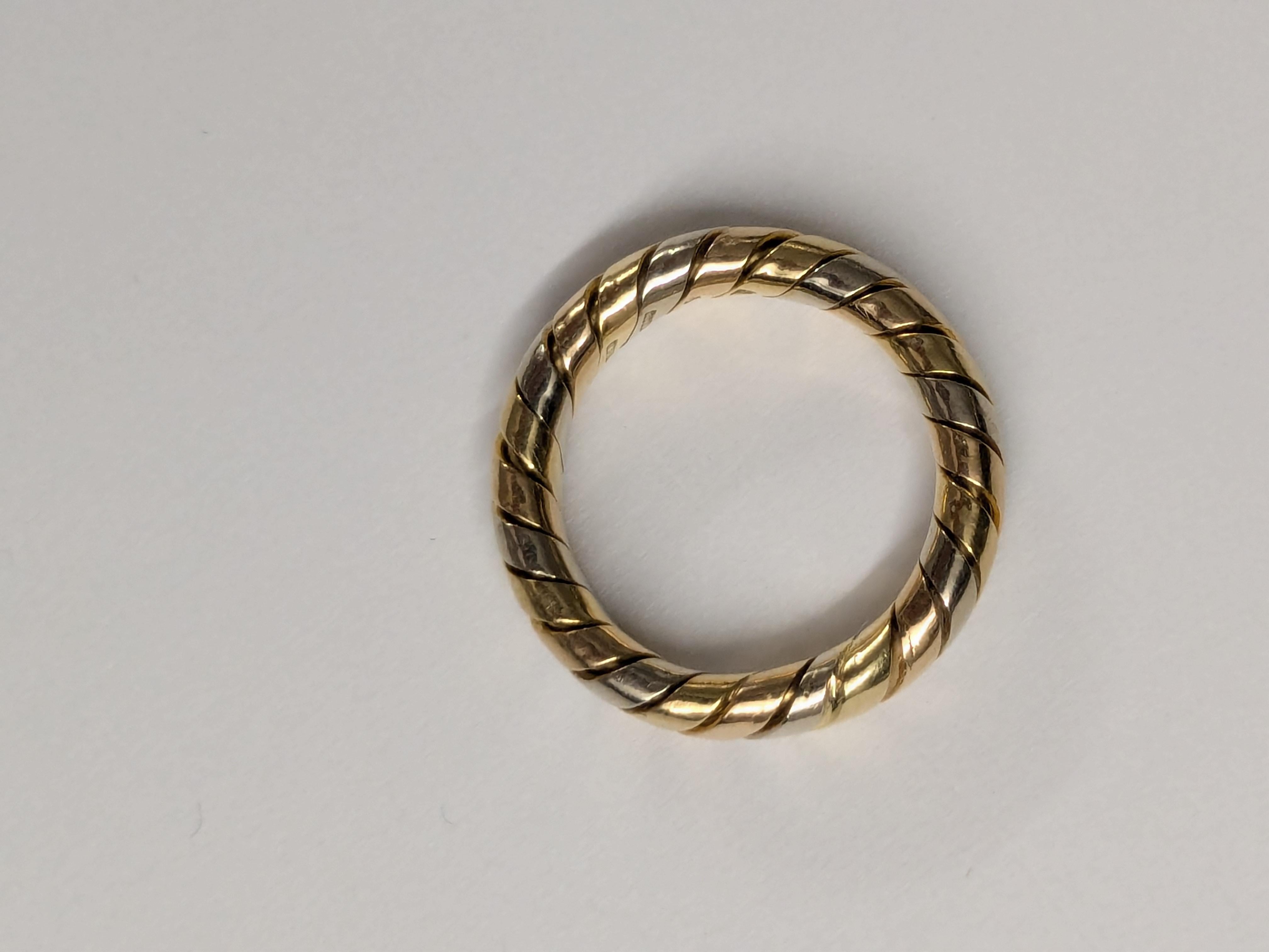 da uomo o donna Anello Tubogas in oro giallo/rosa/bianco 18kt in vendita