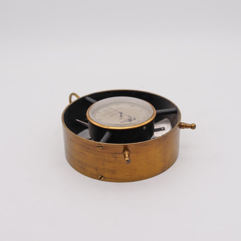 Anemometer 1950 Coal Mining Vintage Science Equipment in Brass and Steel For Sale at 1stDibs