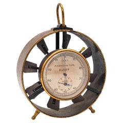 Anemometer 1950 Coal Mining Vintage Science Equipment in Brass and Steel