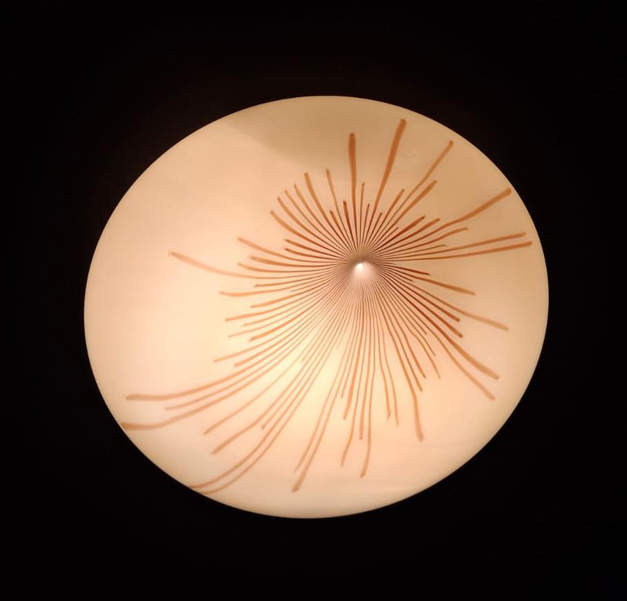 Anemone Flush Mount by Venini In Good Condition For Sale In Los Angeles, CA