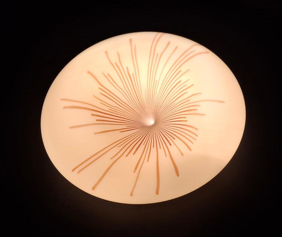 Blown Glass Anemone Flush Mount by Venini For Sale