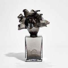 Anemone in Grey, a limited edition Sculpted Glass Artwork by Lena Bergström