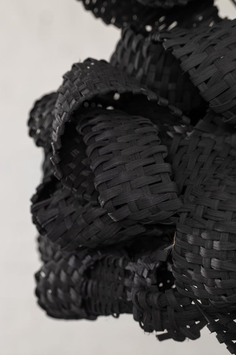 Anemone Sculptural Woven Light Pendant in Black For Sale at 1stDibs anemone light fixture