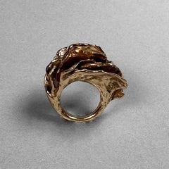 Anemone Sculpture-Ring in Bronze by Lo Studiolo Genève