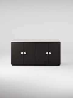 Anemos Large Cabinet in Natural Oak Veneer and Solid Oak by Pendhapa