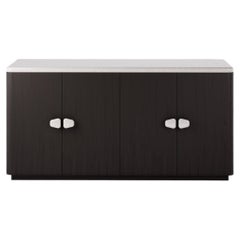Anemos Large Cabinet in Natural Oak Veneer and Solid Oak by Pendhapa