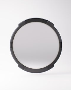 Anemos Round Wall Mirror in Solid Oak with Lacquer by Pendhapa