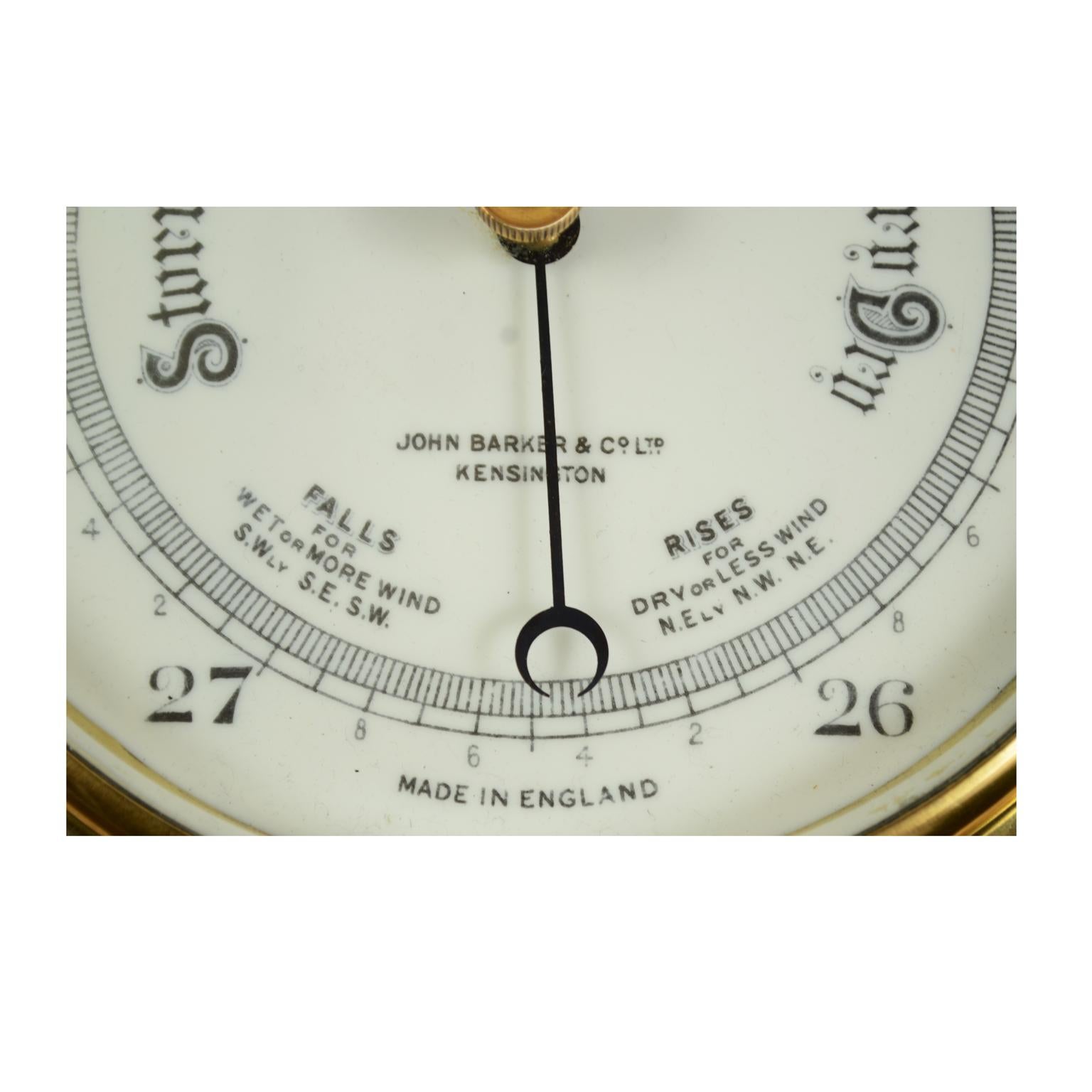 Aneroid Barometer Made by John Barker & Co in the Early 1900 7