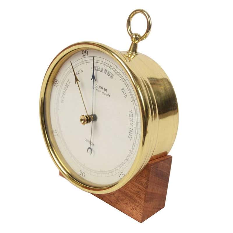 Thor Instruments Barometer Large Barometer English manufacture of the 1950s at 1stDibs