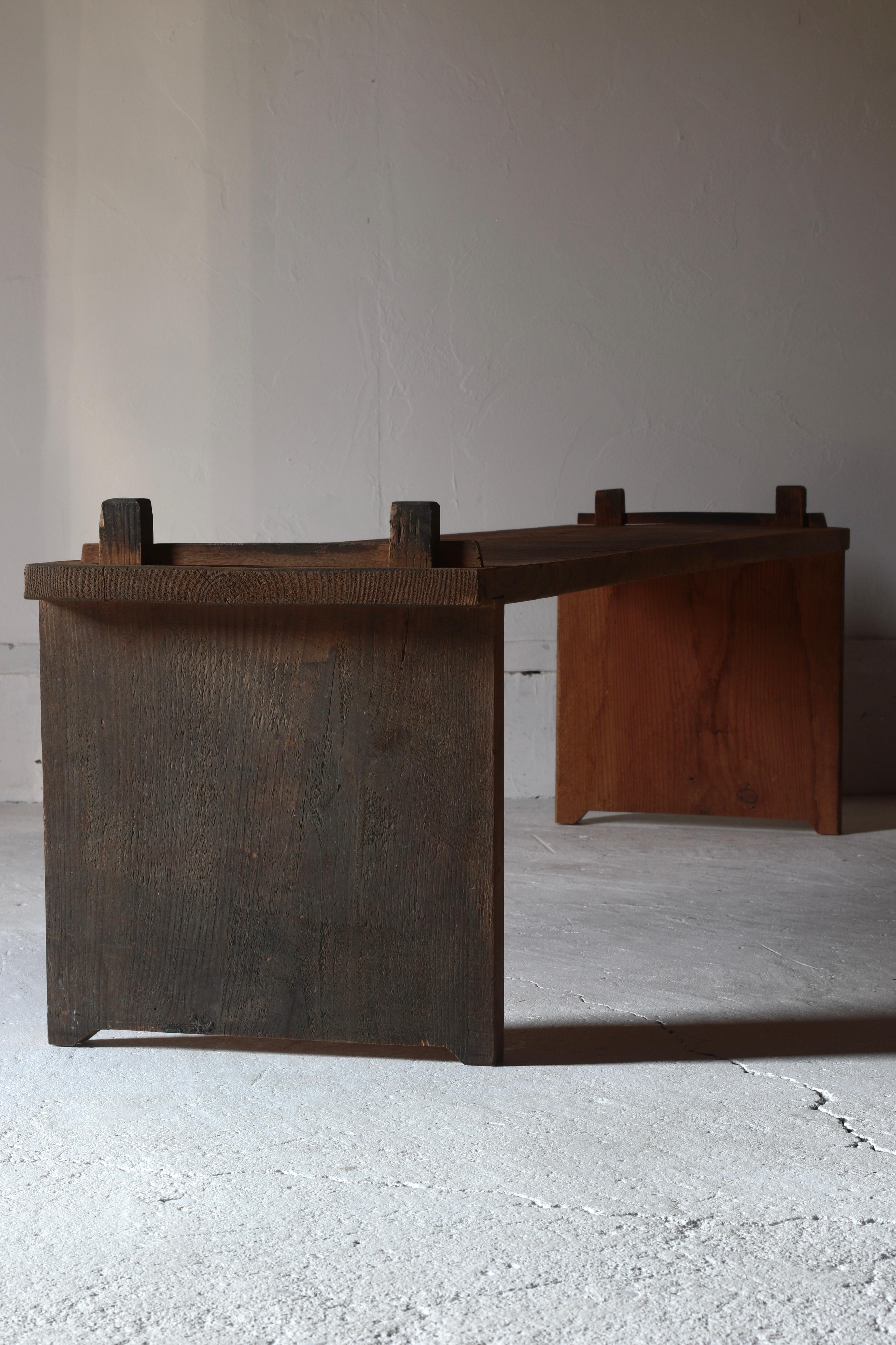 Japanese Antique Large Low Table / Sofa Table / 1868-1912s Primitive Wabi-sabi 4