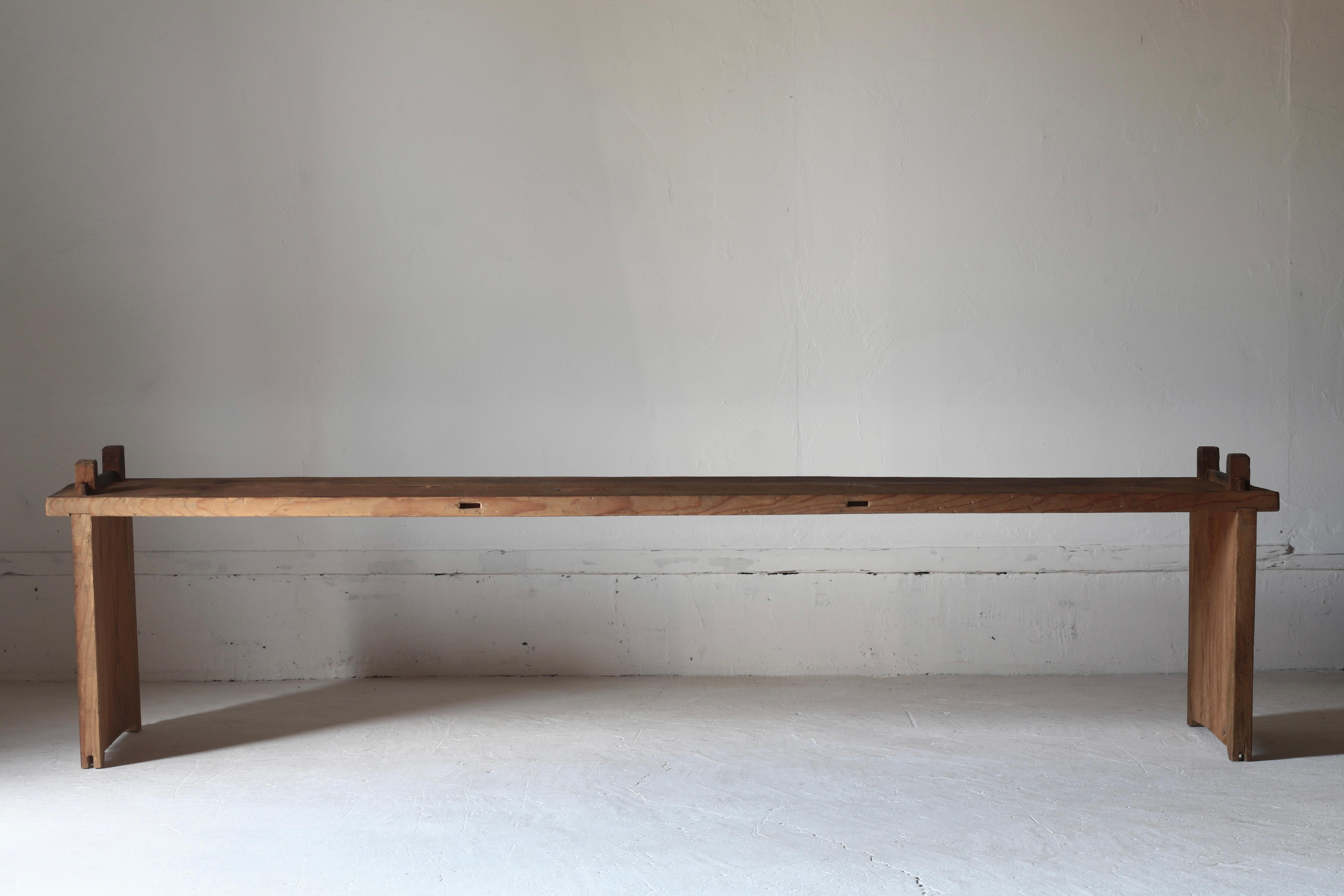 Japanese Antique Large Low Table / Sofa Table / 1868-1912s Primitive Wabi-sabi 2