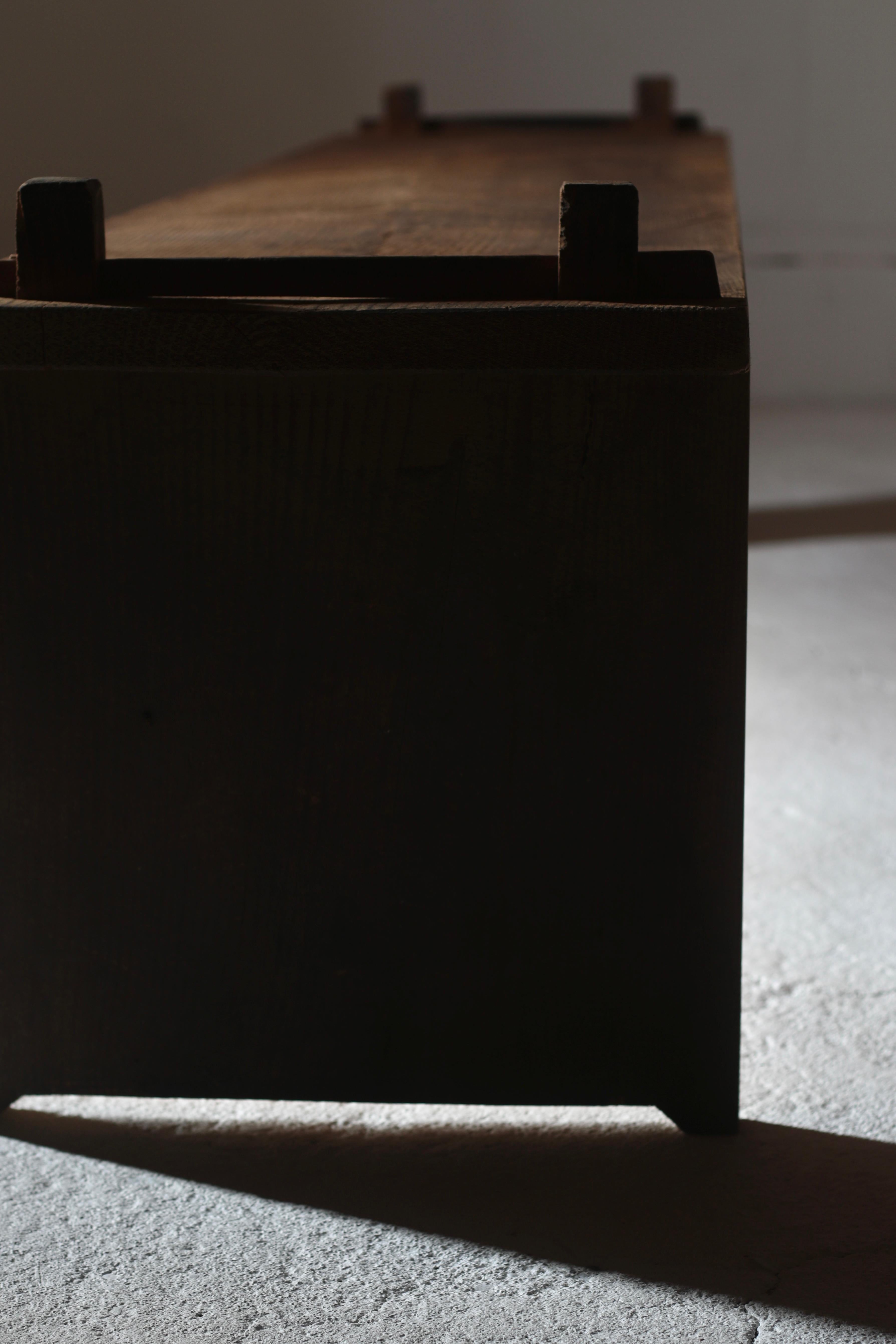 Japanese Antique Large Low Table / Sofa Table / 1868-1912s Primitive Wabi-sabi 3