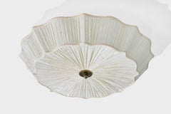 Aneta, affleurant, tissu, laiton, Suède, années 1990