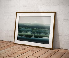 Between Silence And Silence - Contemporary Handmade Linocut, Limited Edition 3/7