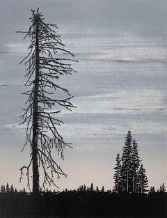 Soledad 3  -  Técnica artesanal de linograbado y monotipia,  Edición limitada 6/6