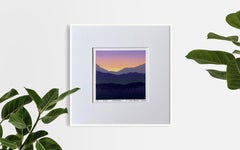 Moor - Handmade Linocut, Limited Edition Print Unique 2/8,  Mountains