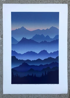 Soothig The Soul -  Handmade Linocut-Monotype  Limited Edition Print Unique 4/8