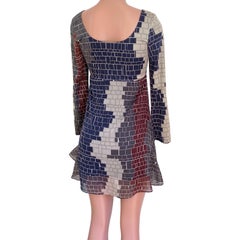 Mixed Media FLORA KUNG Printed Mini Silk Dress - NWT