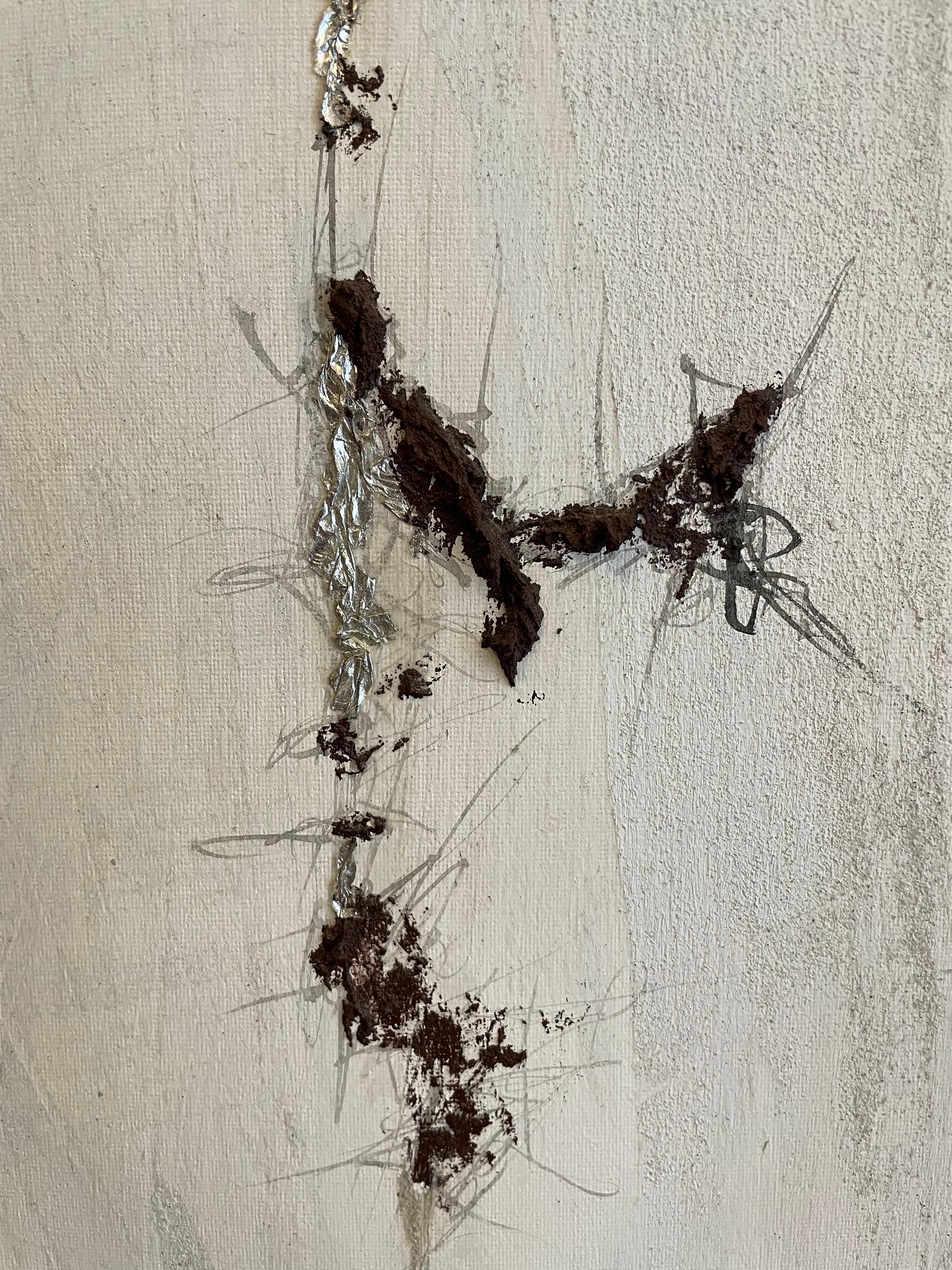 Pintura acrílica contemporánea de textura mixta grande de Anette Holmberg en venta 5
