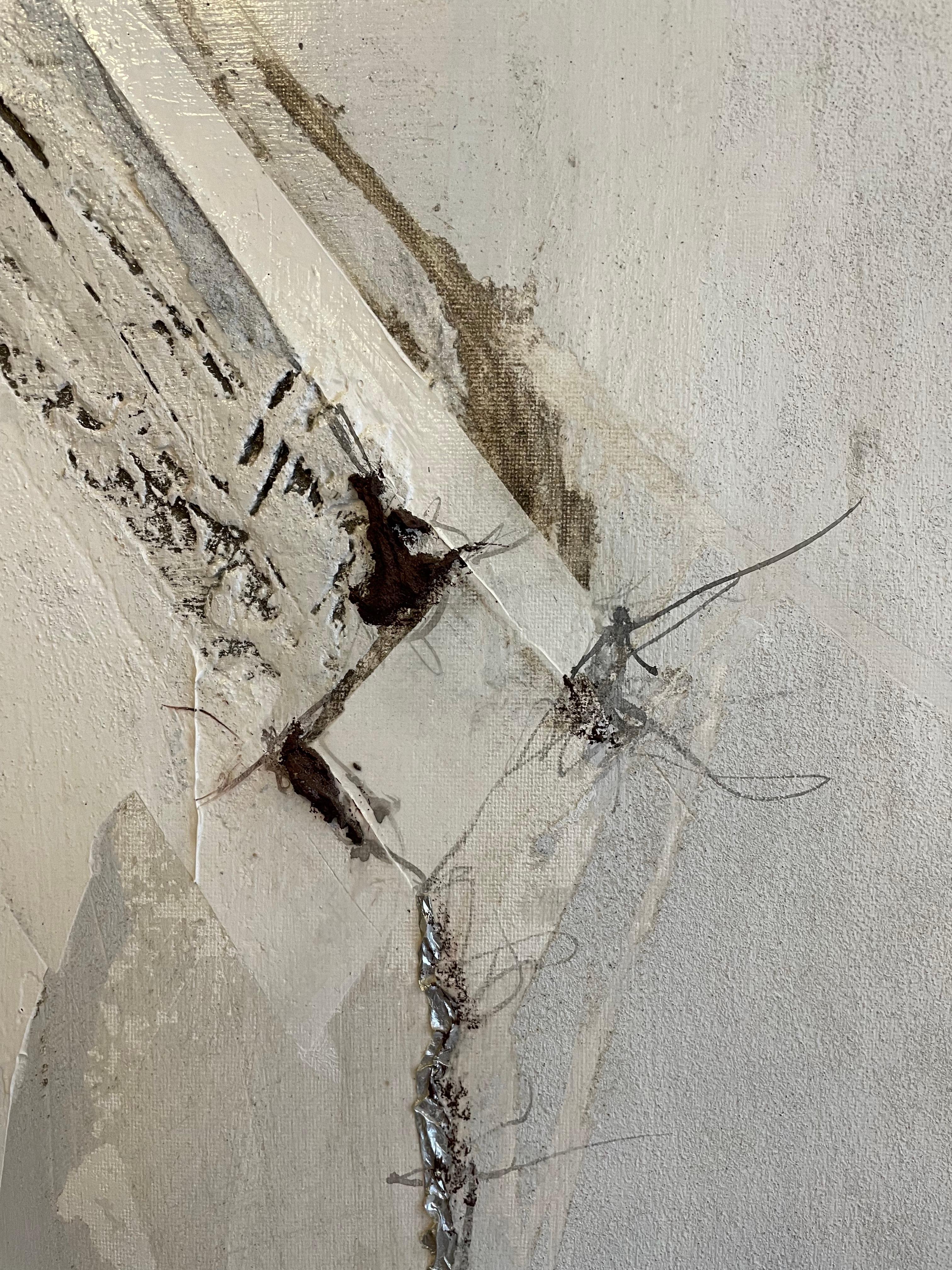 Pintura acrílica contemporánea de textura mixta grande de Anette Holmberg en venta 6