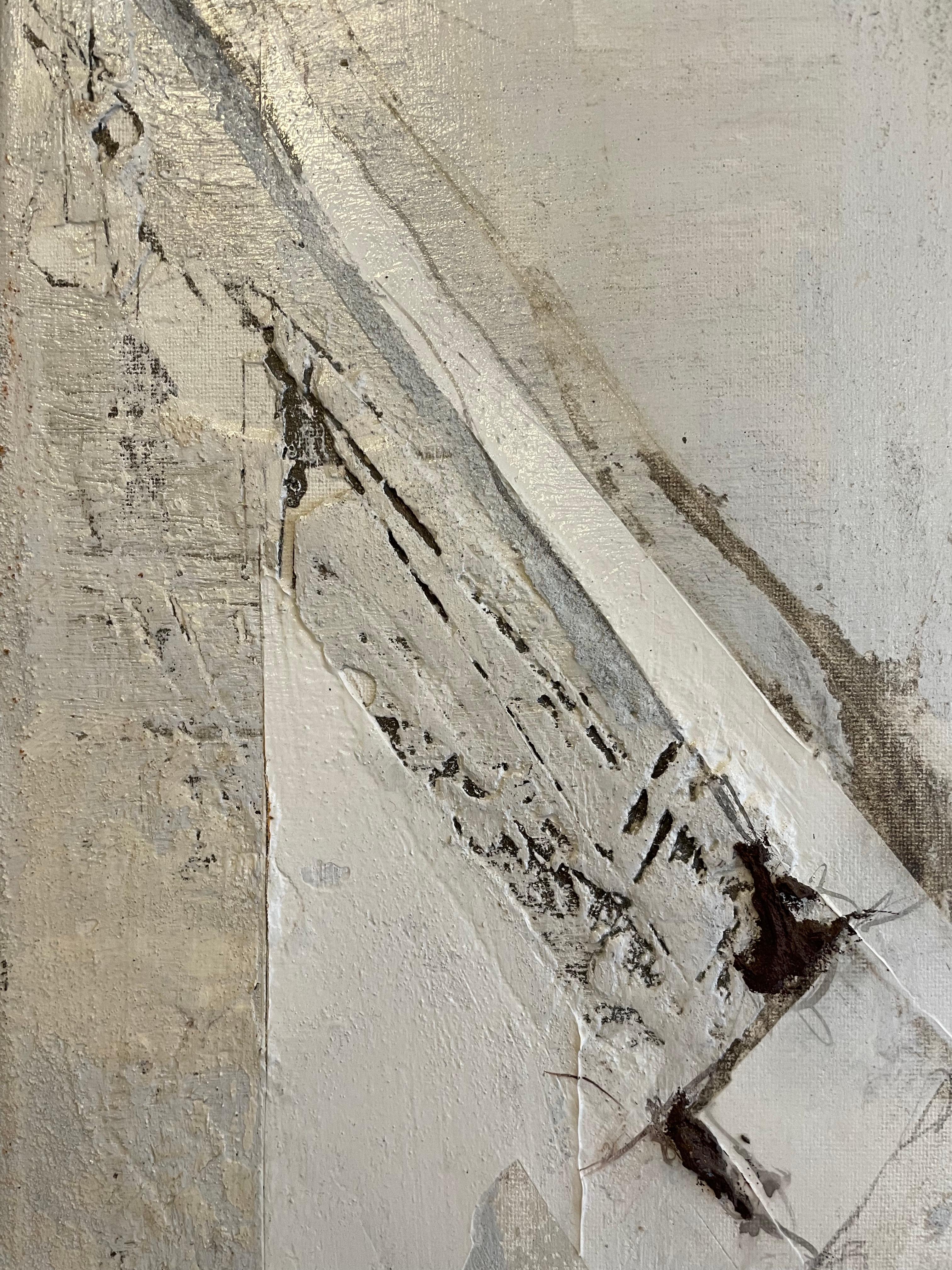 Pintura acrílica contemporánea de textura mixta grande de Anette Holmberg en venta 7