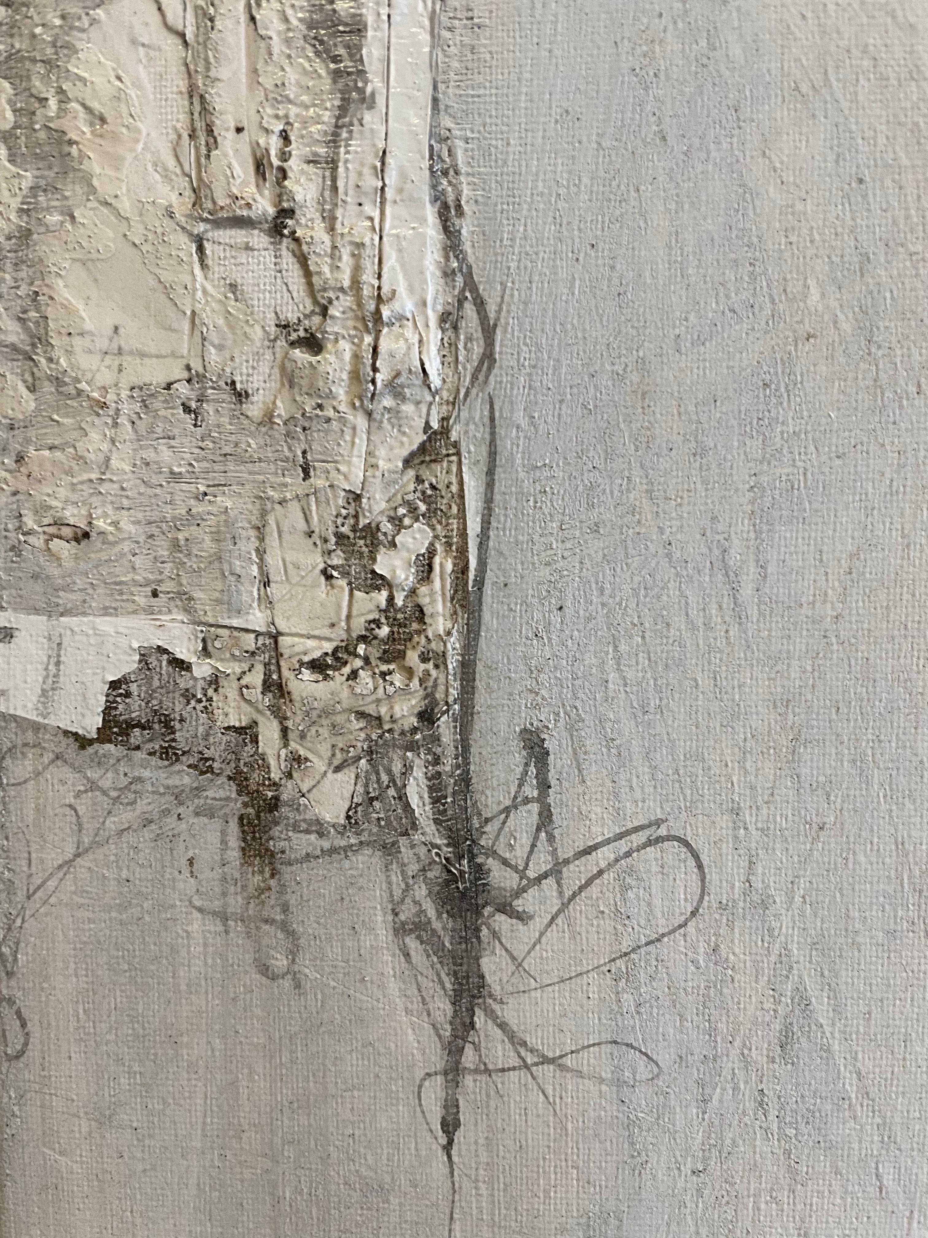 Pintura acrílica contemporánea de textura mixta grande de Anette Holmberg en venta 8