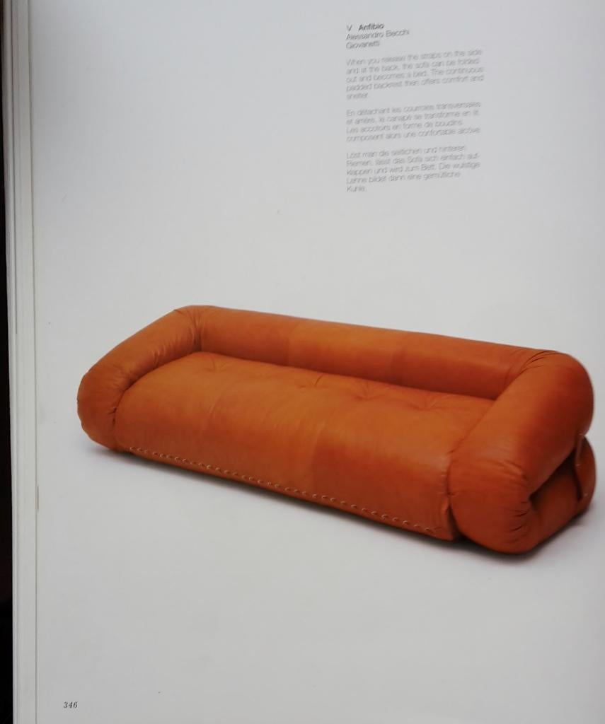 Anfibio by Alessandro Becchi, Giovannetti Italy Sofa Daybed Canapé Couch Leather 8