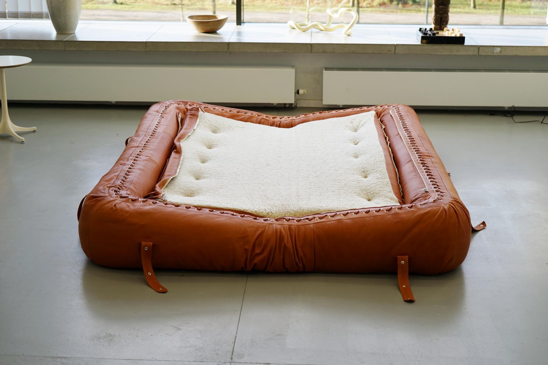 Anfibio by Alessandro Becchi, Giovannetti Italy Sofa Daybed Canapé Couch Leather 1