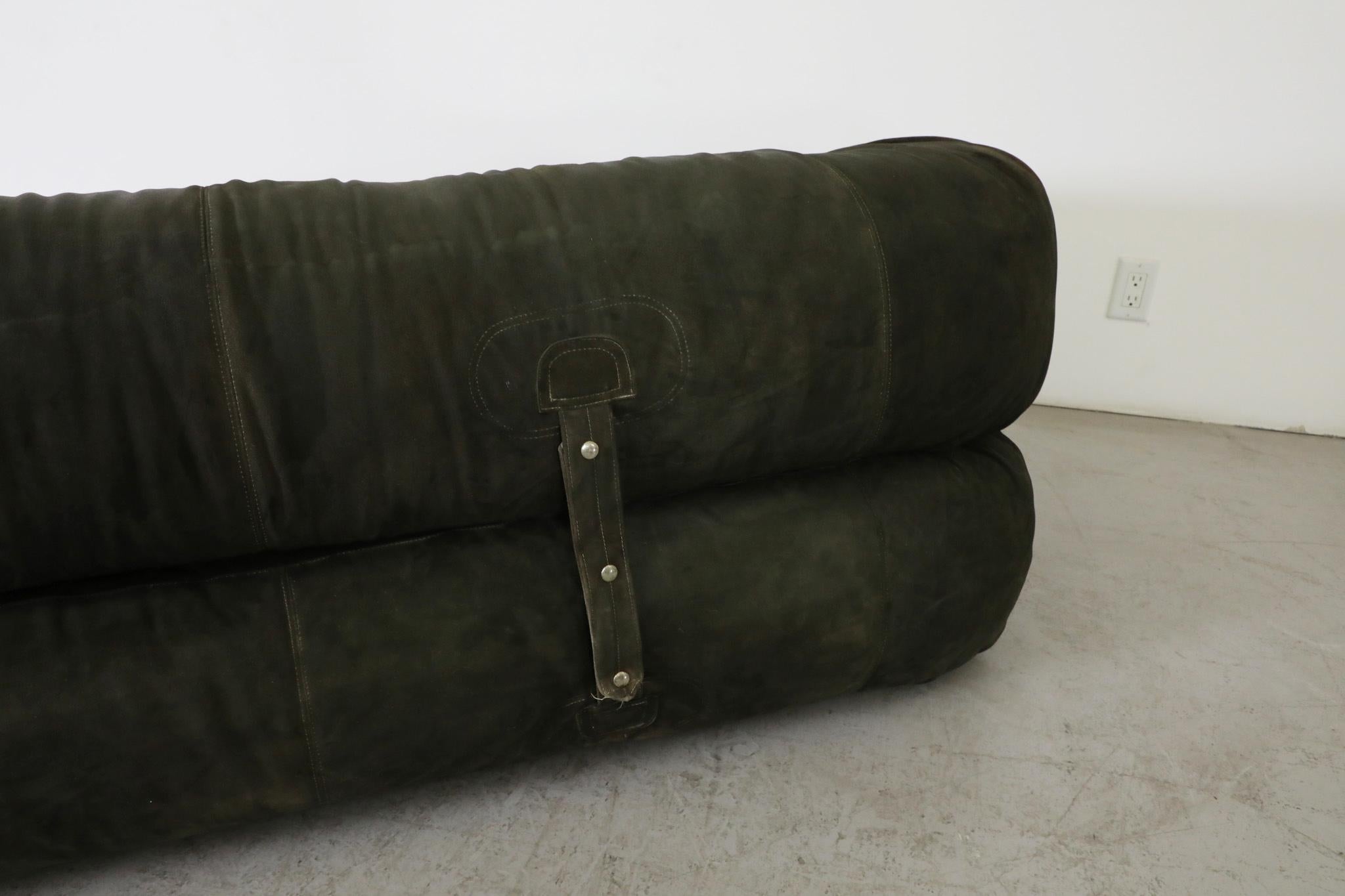 Anfibio Green Suede Sofabed by Alessandro Becchi for Giovanetti 7