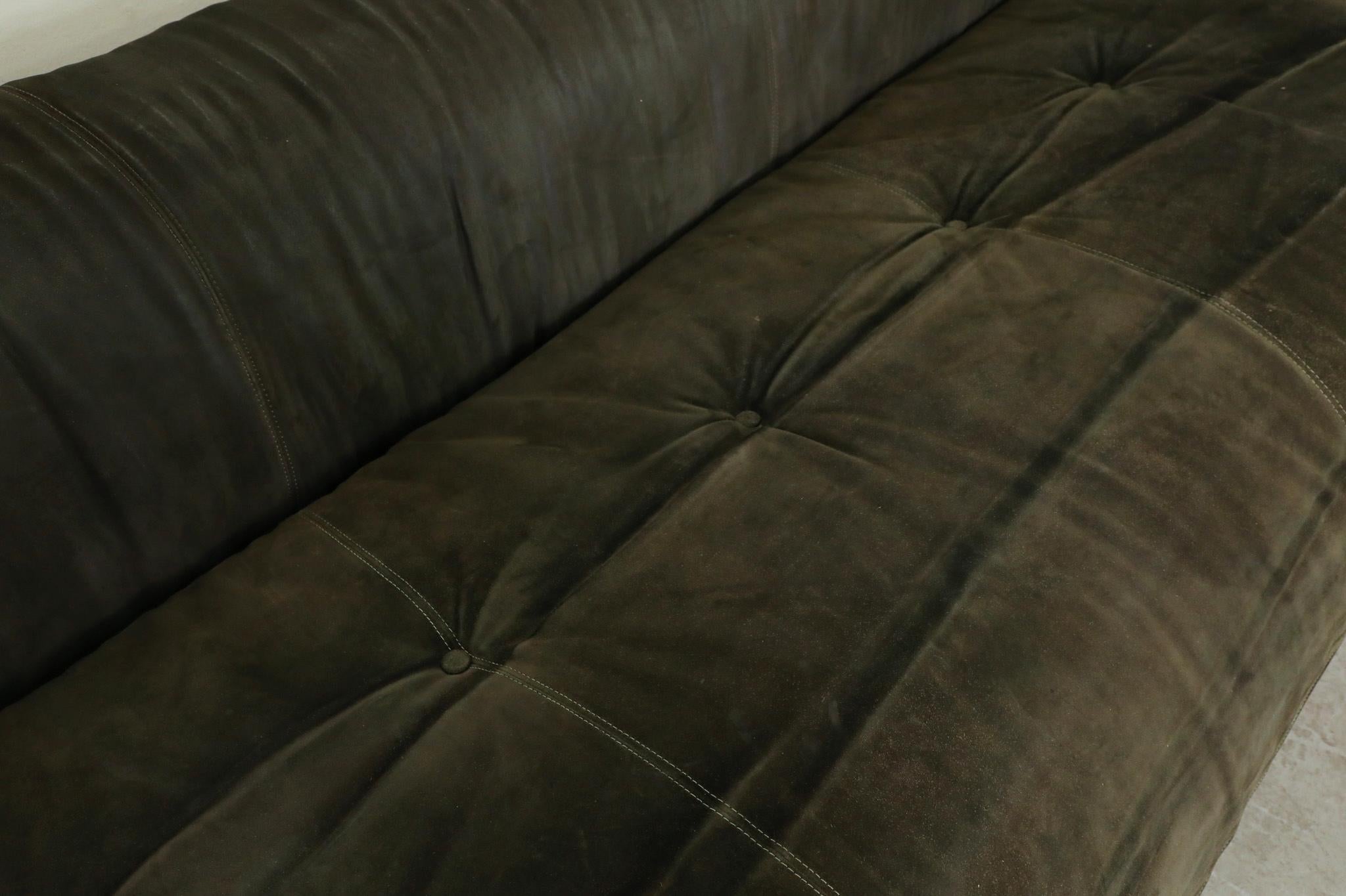 Anfibio Green Suede Sofabed by Alessandro Becchi for Giovanetti 12