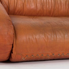 Anfibio Leather Sofa Bed from Alessandro Becchi for Giovannetti, 1970
