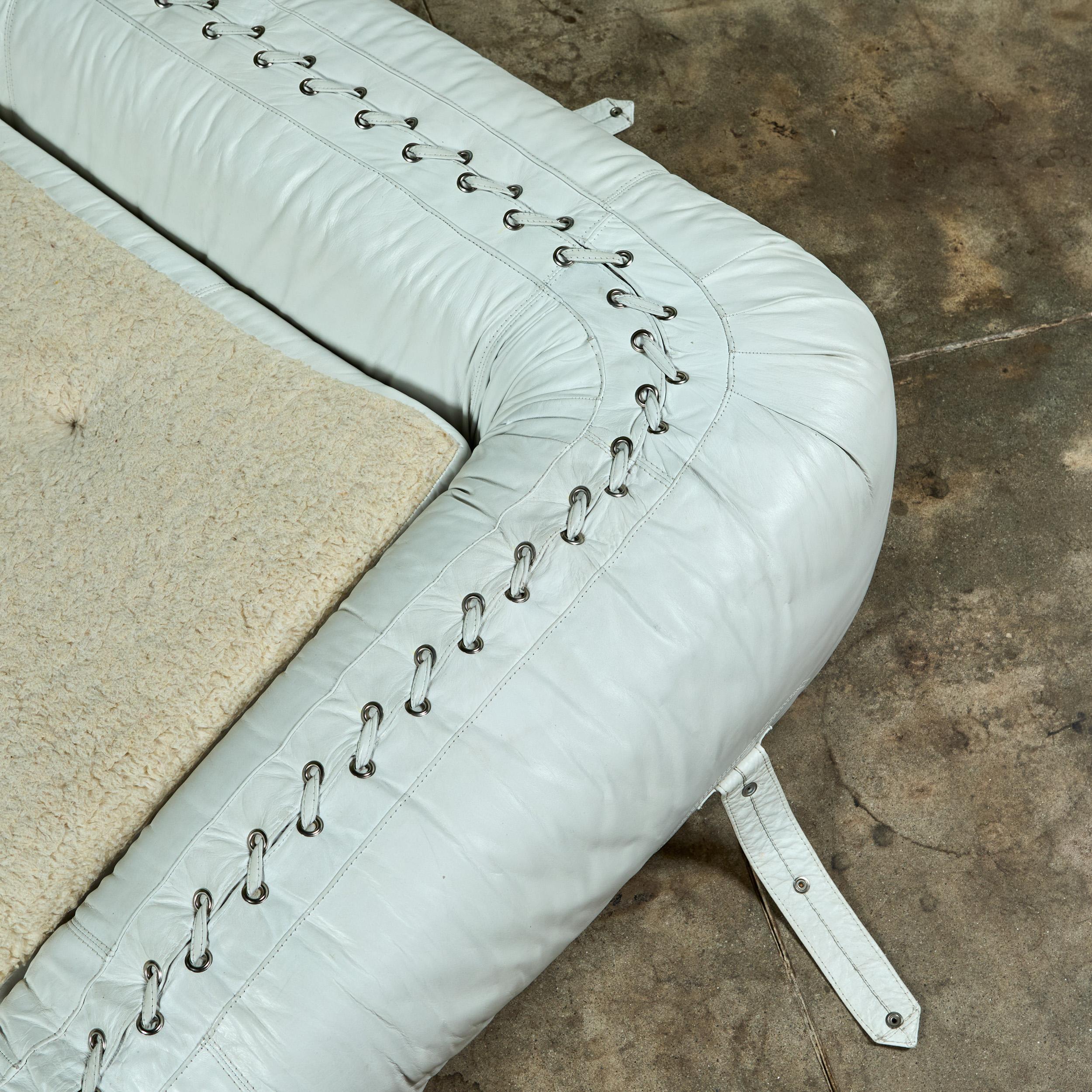 Divano in pelle Anfibio di Alessandro Becchi per Giovannetti Collezioni in vendita 6