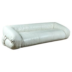 Divano in pelle Anfibio di Alessandro Becchi per Giovannetti Collezioni