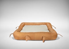 Anfibio Leather Sofa by Alessandro Becchi, Italy, 1970s