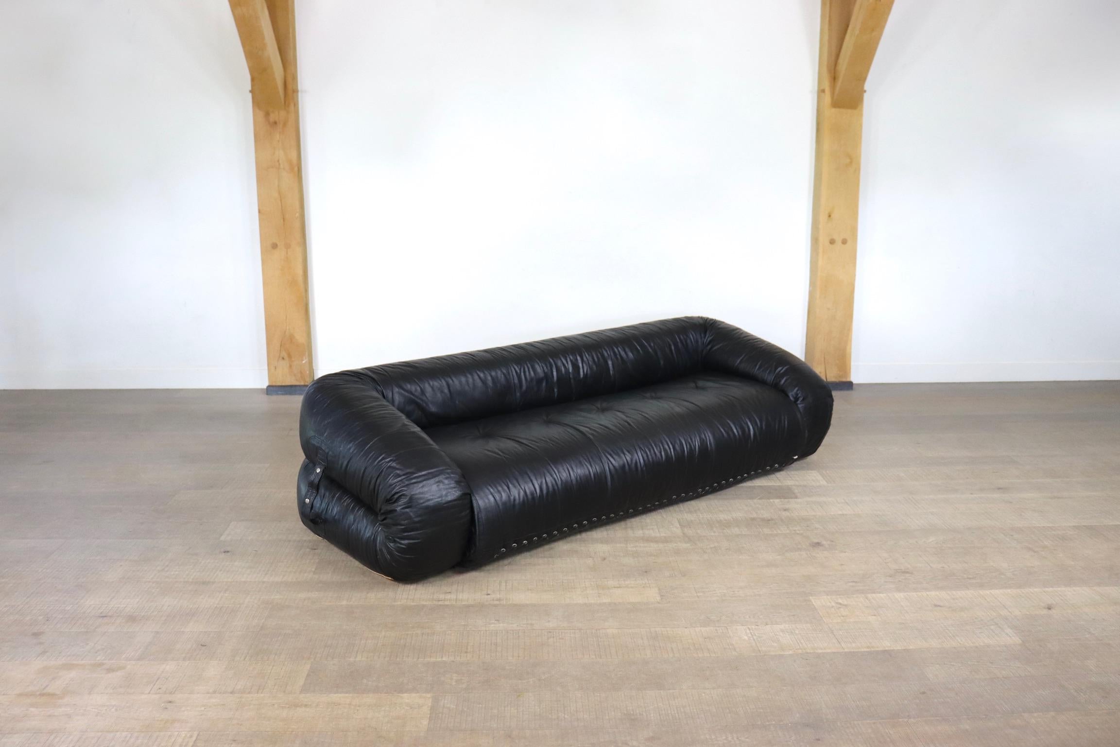 Anfibio sofa bed by Alessandro Becchi for Giovanetti Collezione Italy 1971 In Good Condition In ABCOUDE, UT
